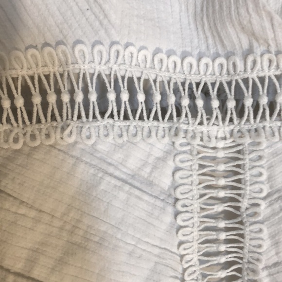 WHITE RUFFLED MINI DRESS - Picture 4 of 4